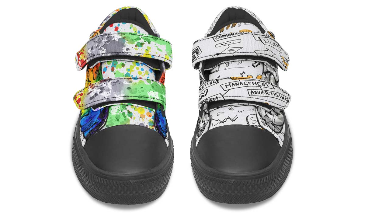 Right Brain Left Brain Kids Lowtops