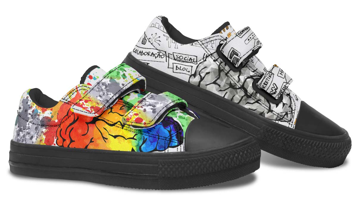 Right Brain Left Brain Kids Lowtops