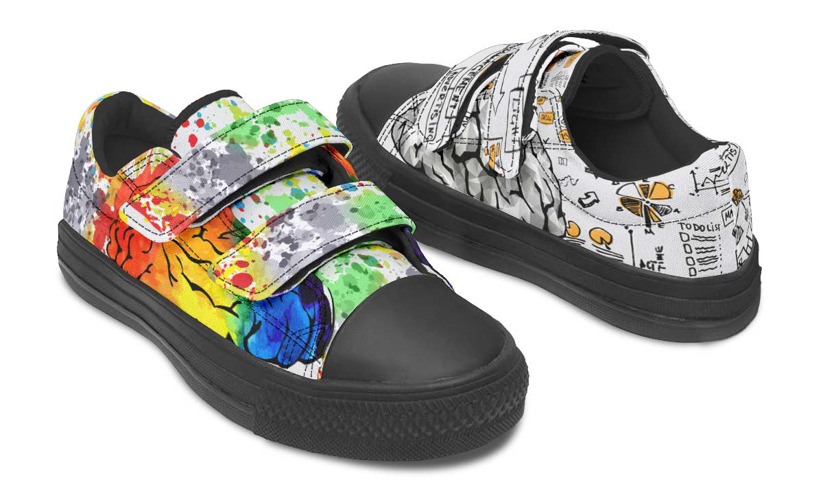 Right Brain Left Brain Kids Lowtops