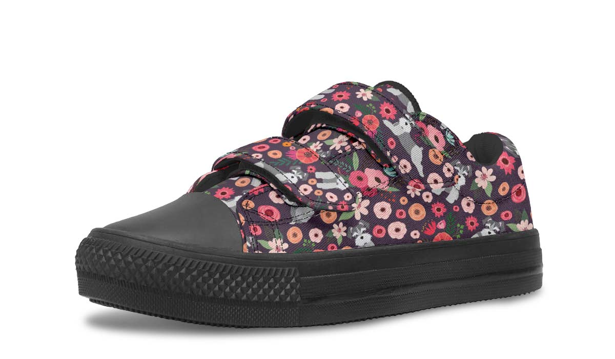 Schnauzer Flower Kids Lowtops