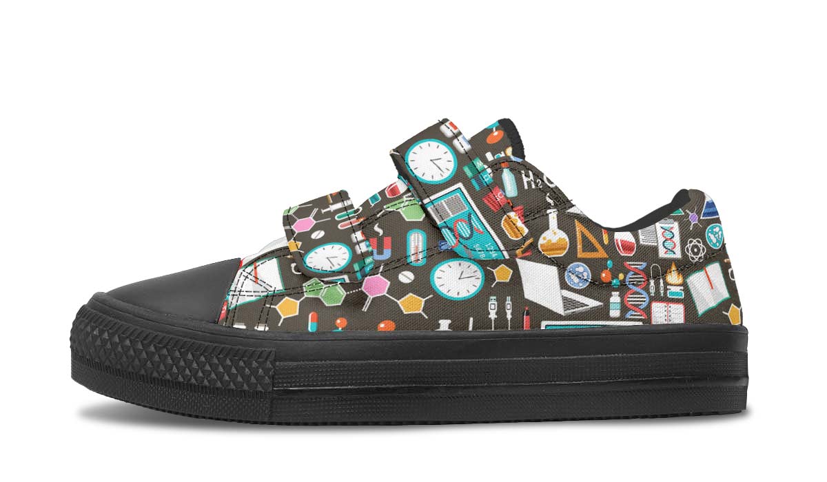 Science Pattern Kids Lowtops