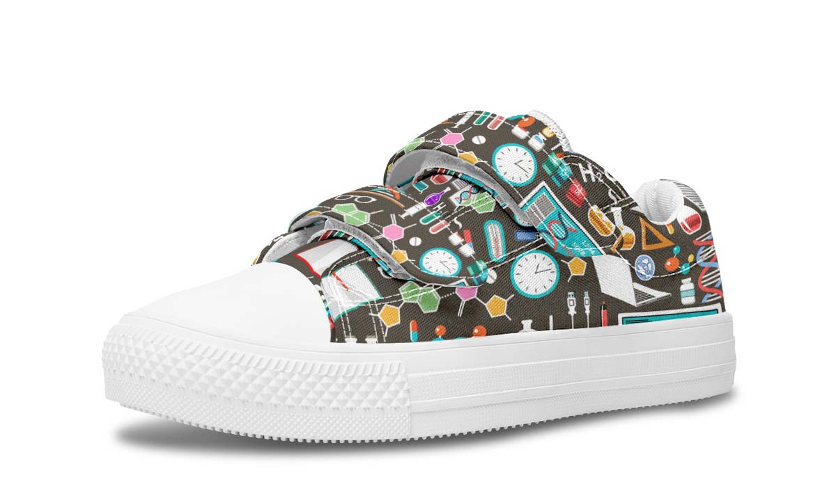 Science Pattern Kids Lowtops