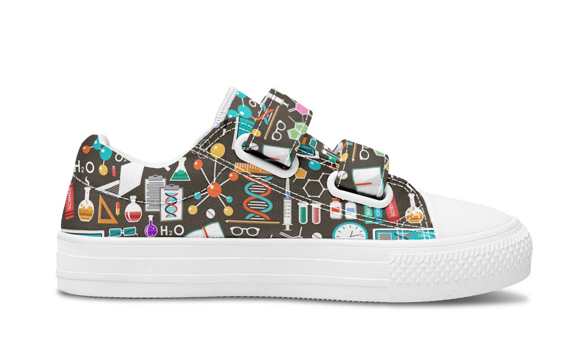 Science Pattern Kids Lowtops