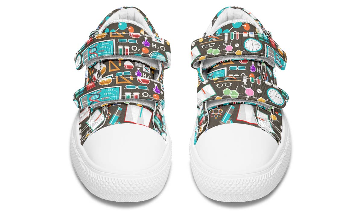 Science Pattern Kids Lowtops