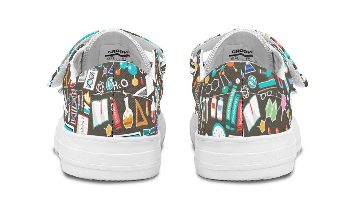 Science Pattern Kids Lowtops