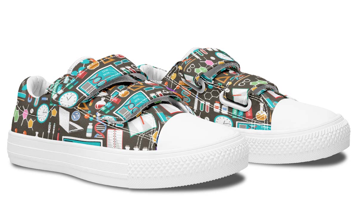 Science Pattern Kids Lowtops