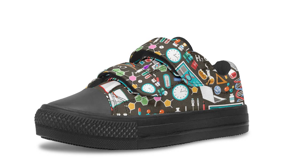 Science Pattern Kids Lowtops