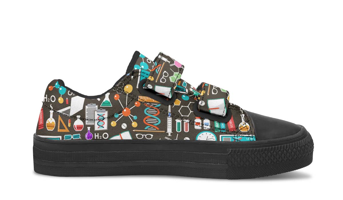 Science Pattern Kids Lowtops