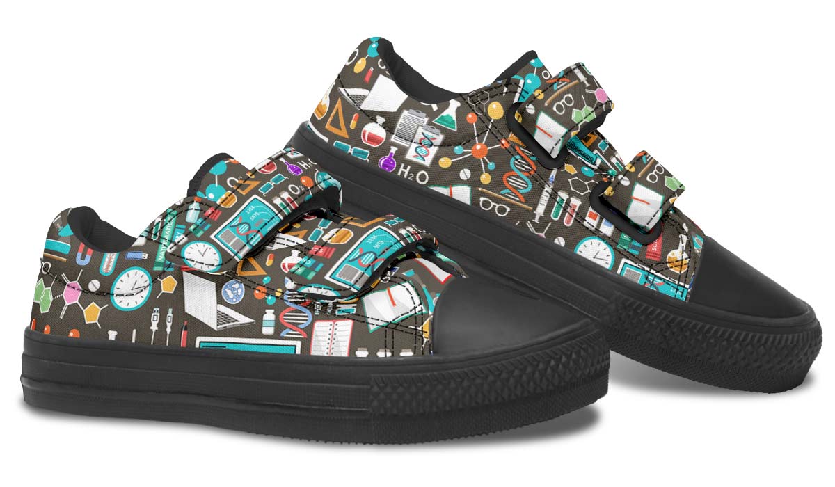 Science Pattern Kids Lowtops