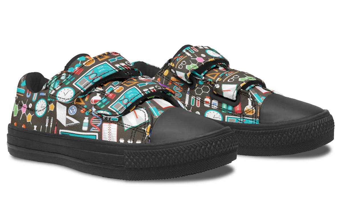Science Pattern Kids Lowtops