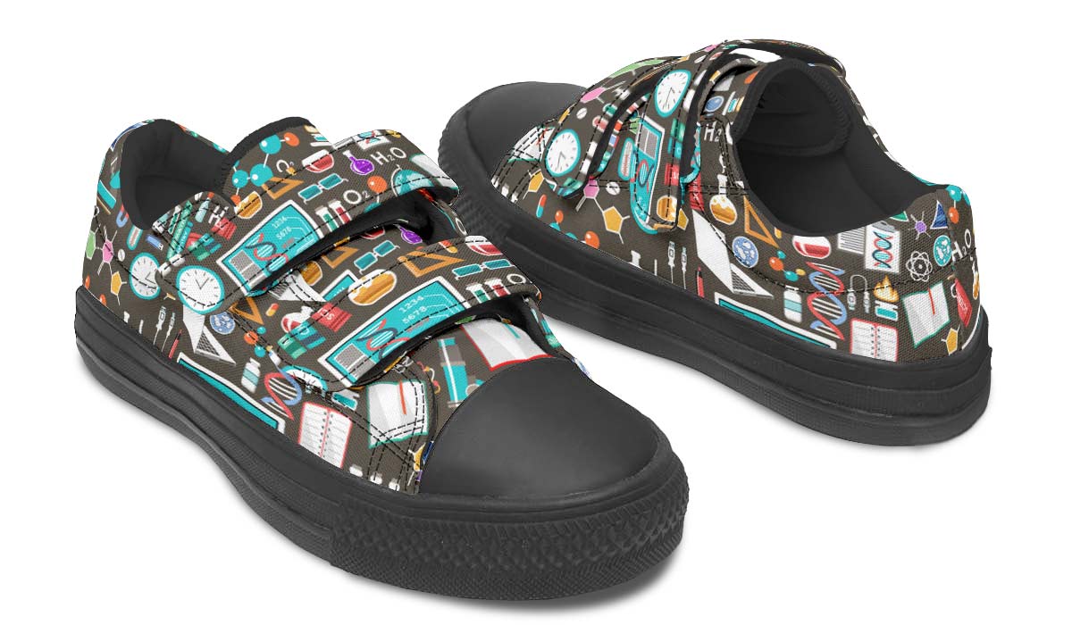 Science Pattern Kids Lowtops