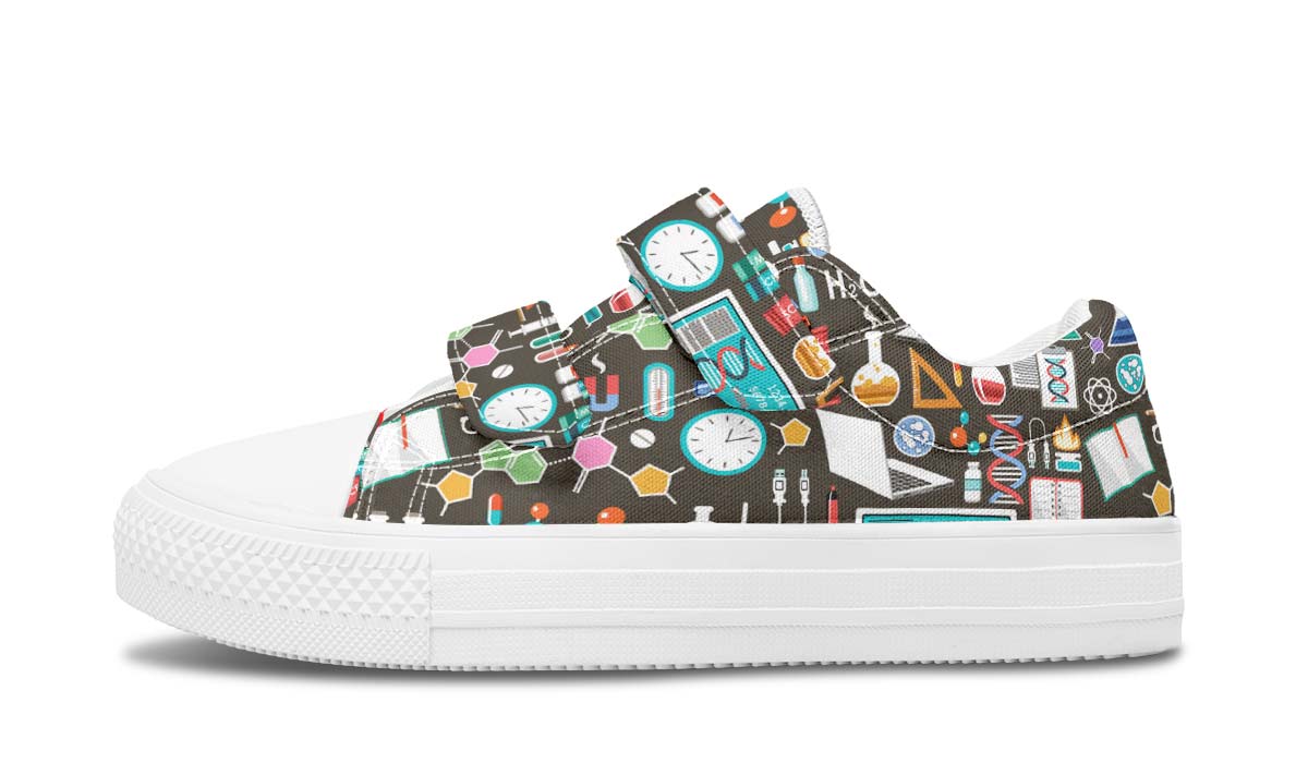Science Pattern Kids Lowtops