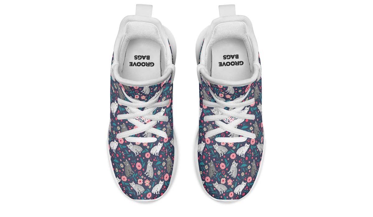 American Shorthair Cat Flower Kids Sneakers