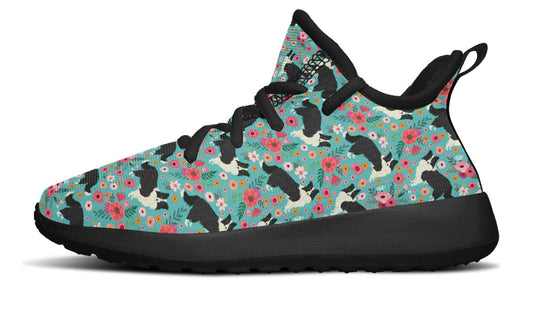 Border Collie Flower Kids Sneakers