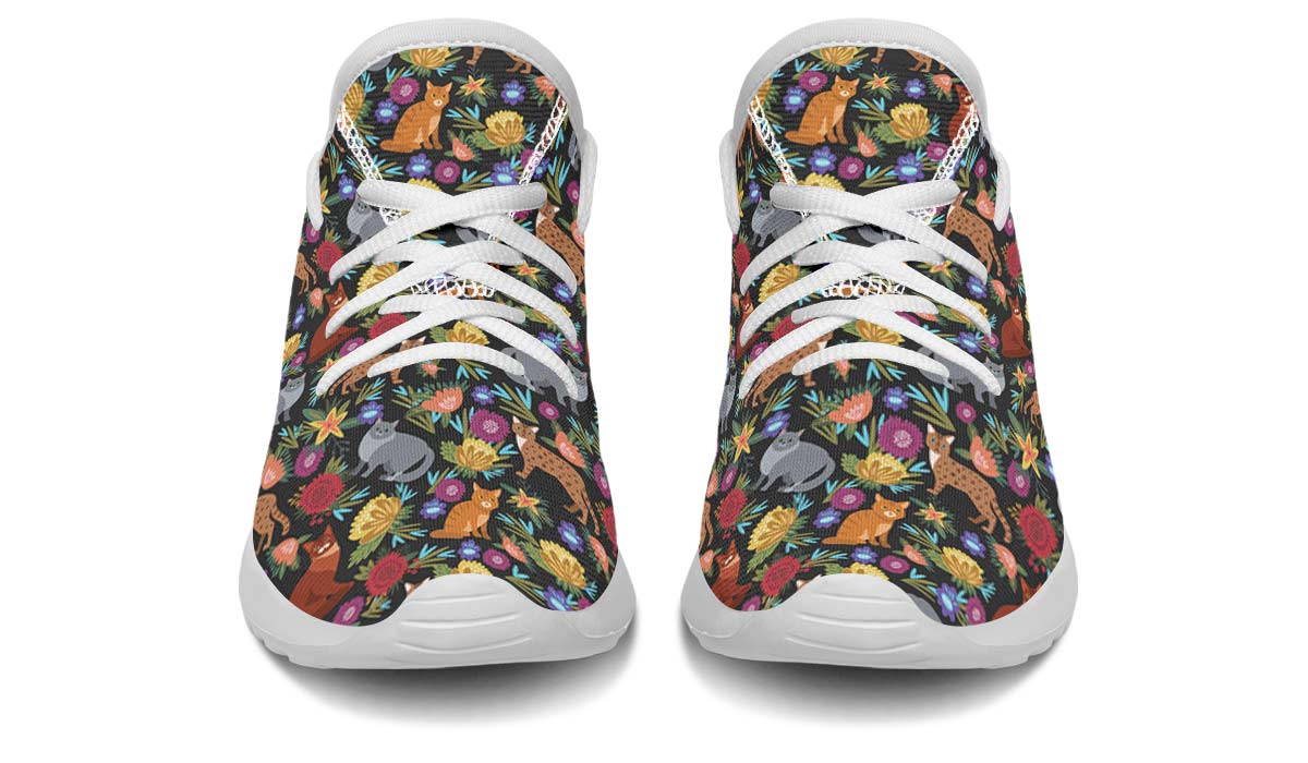 Cat Flower Kids Sneakers