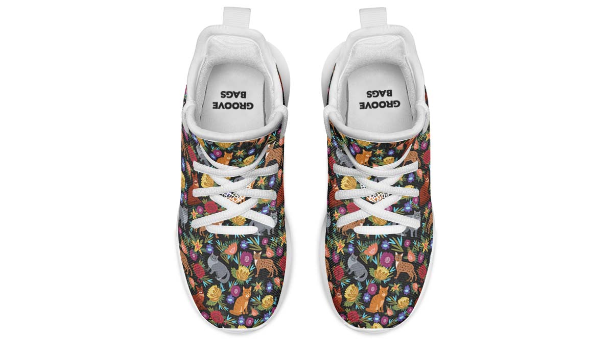 Cat Flower Kids Sneakers