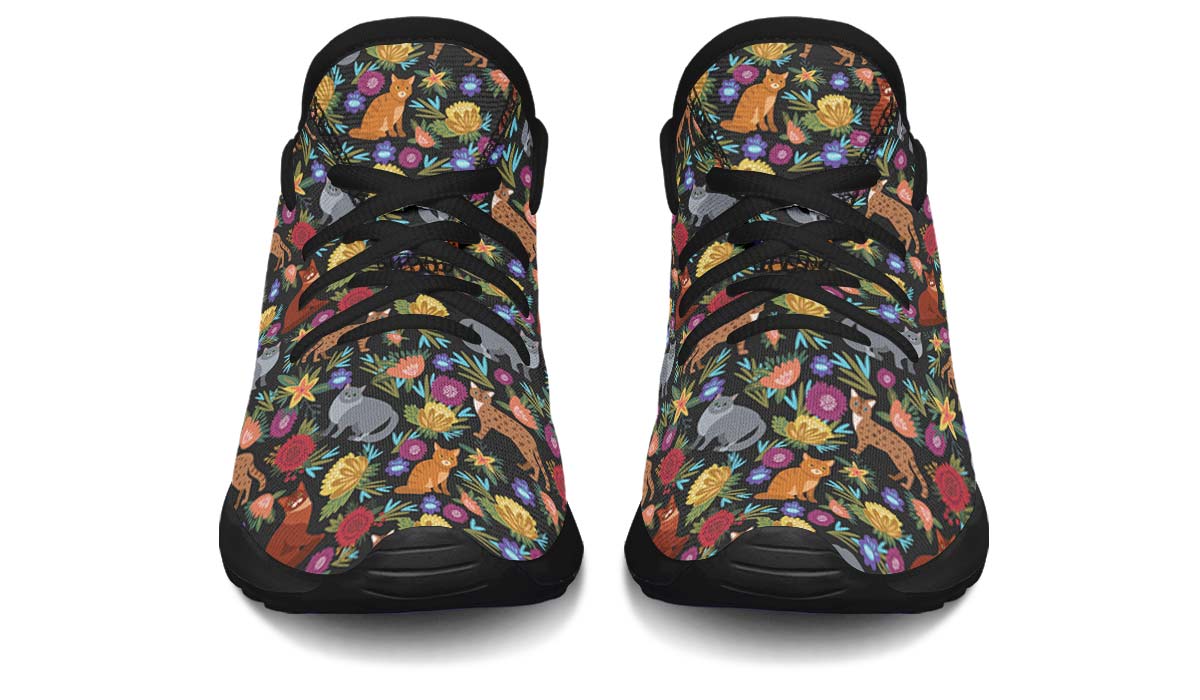 Cat Flower Kids Sneakers