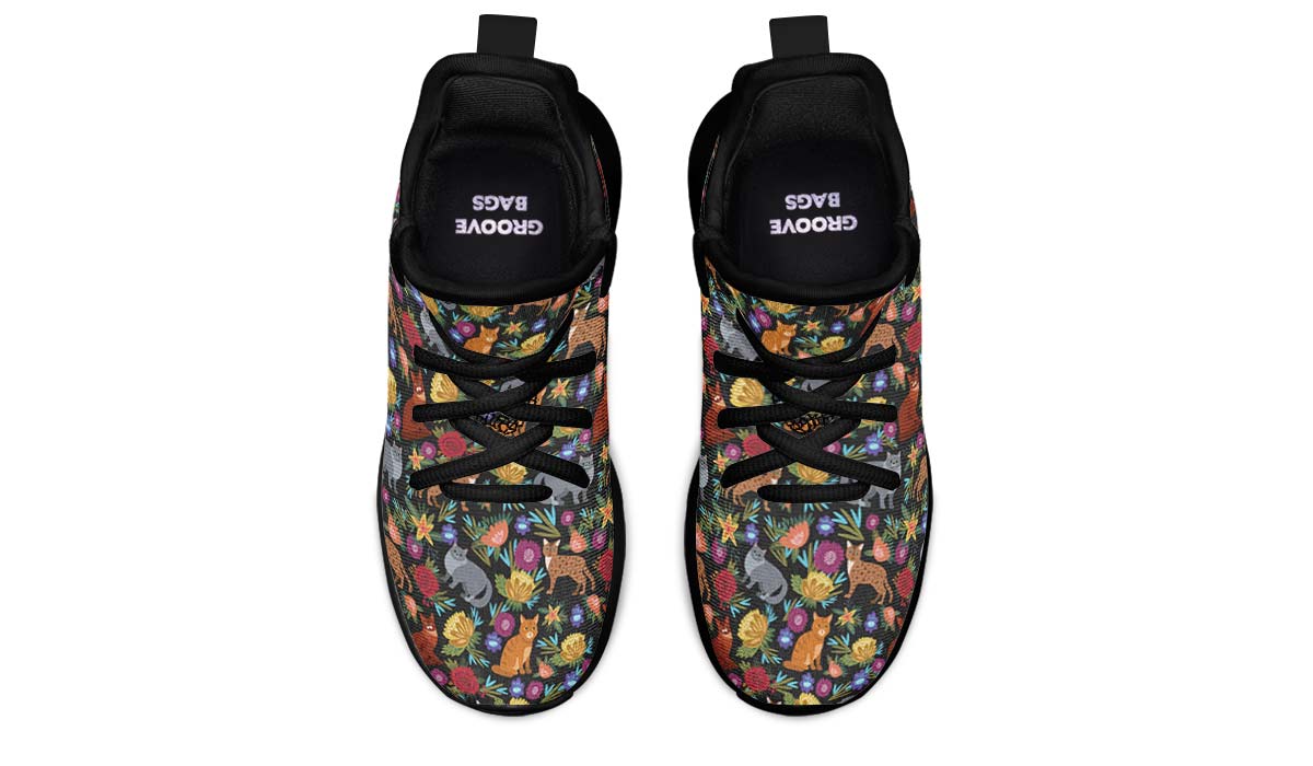 Cat Flower Kids Sneakers