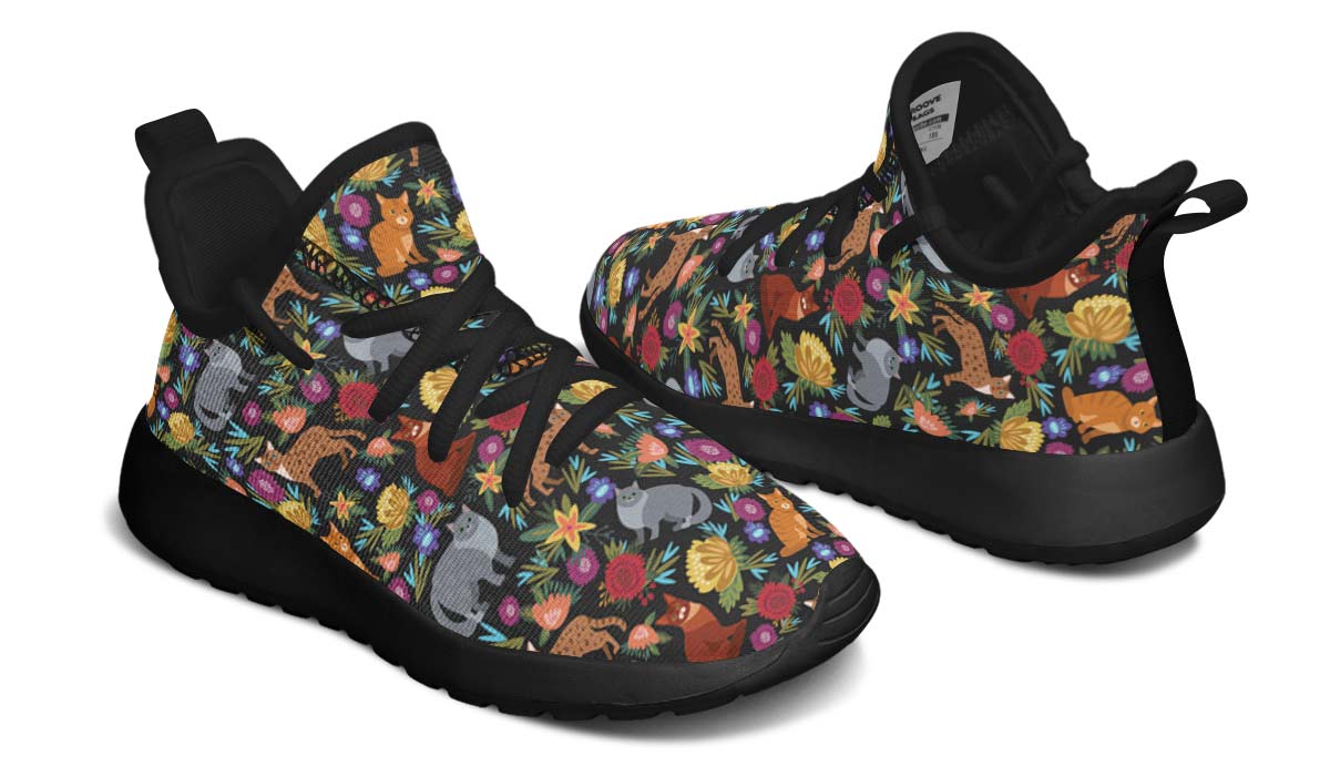Cat Flower Kids Sneakers