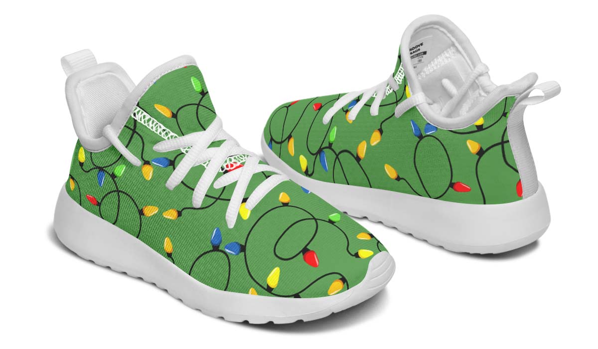 Christmas Lights Kids Sneakers