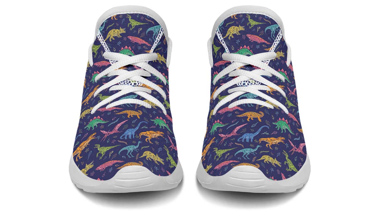 Colorful Dinosaurs Kids Sneakers