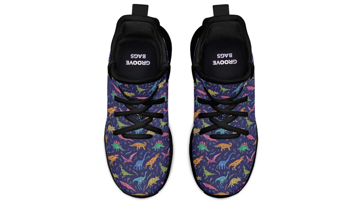 Colorful Dinosaurs Kids Sneakers