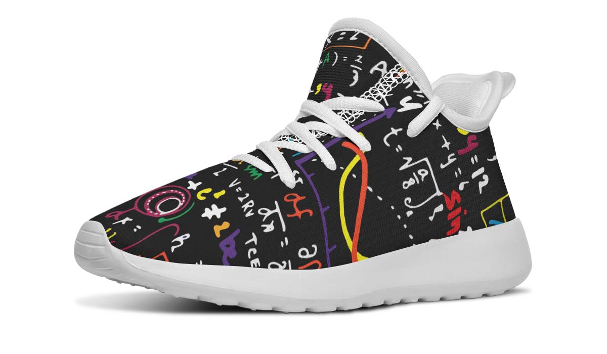 Colorful Math Formula Kids Sneakers