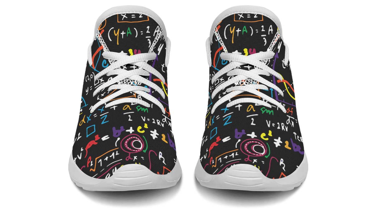 Colorful Math Formula Kids Sneakers