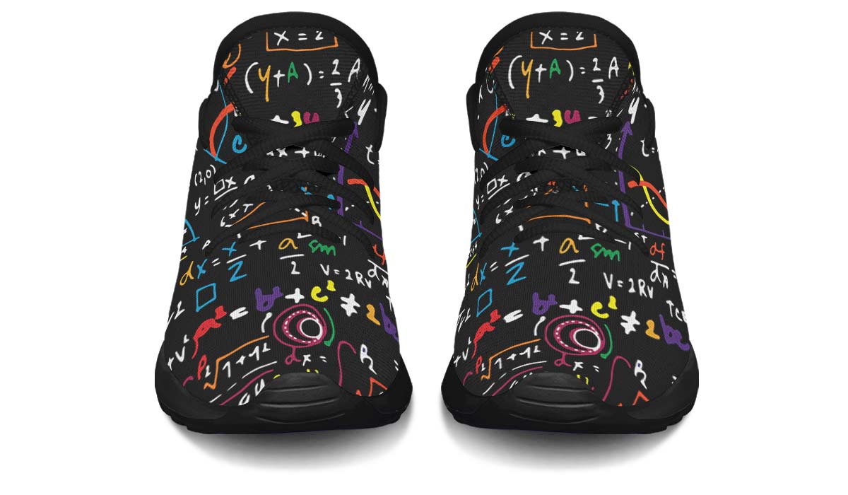 Colorful Math Formula Kids Sneakers