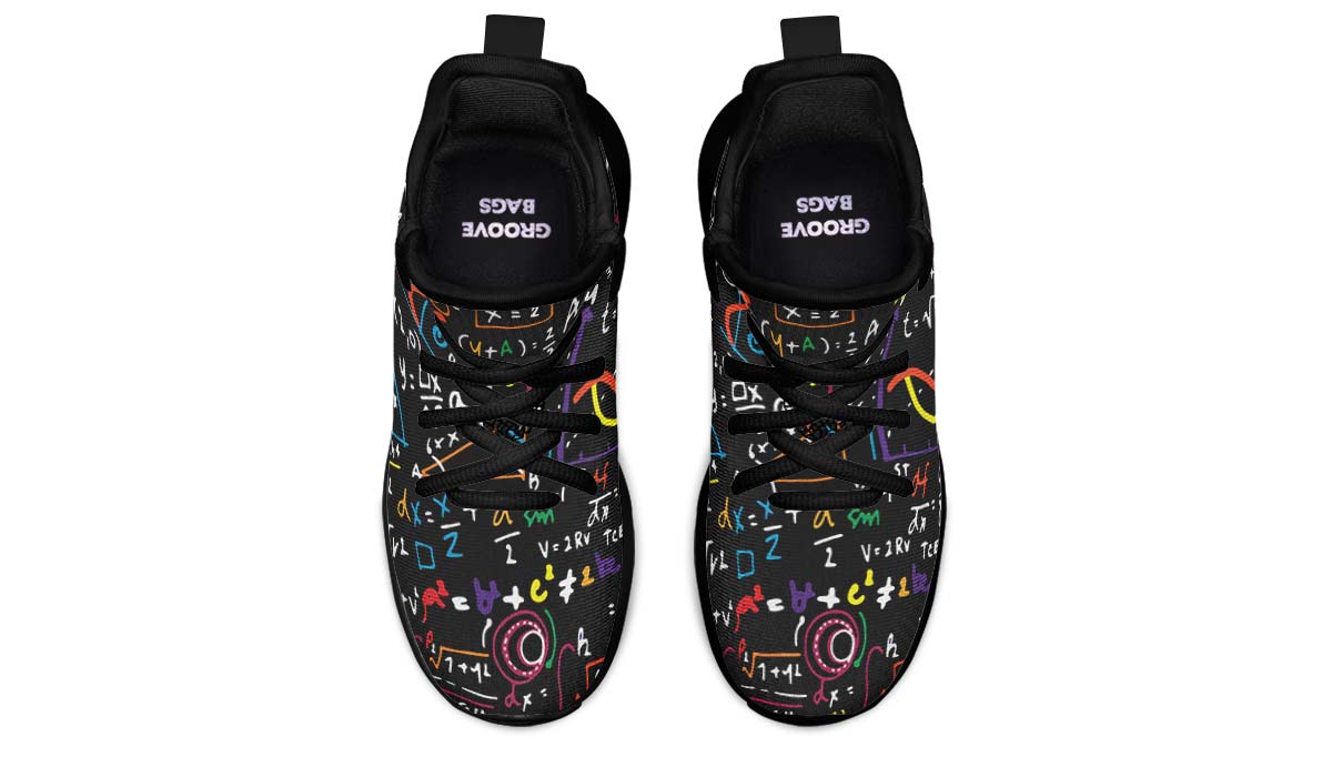 Colorful Math Formula Kids Sneakers