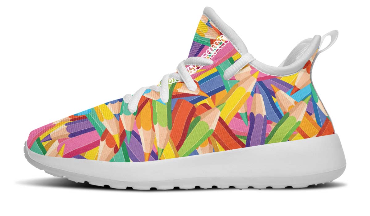Colorful Pencils Kids Sneakers