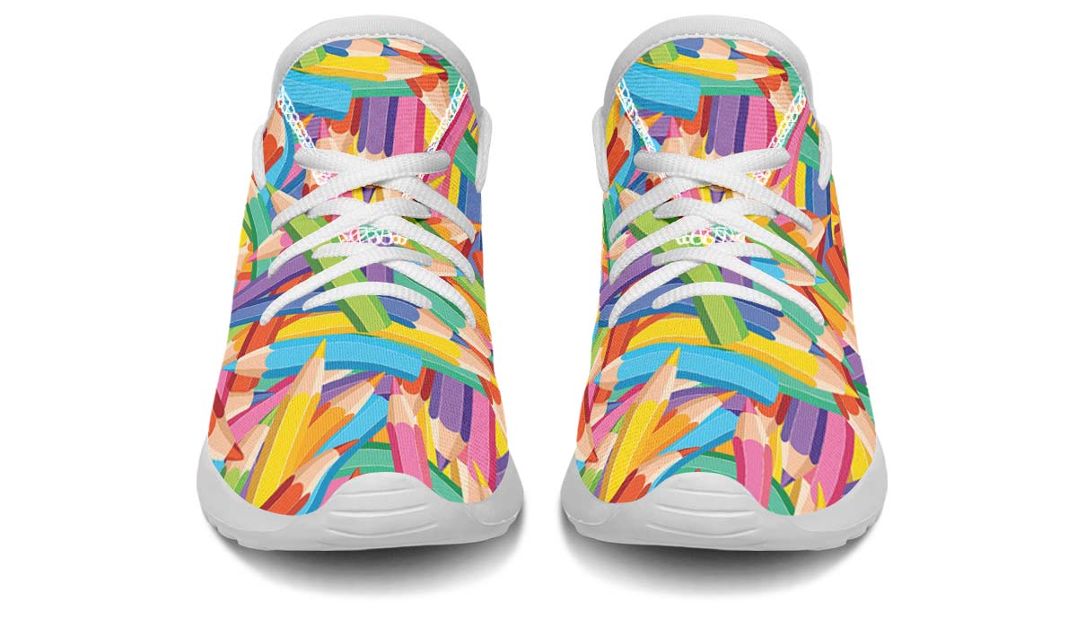 Colorful Pencils Kids Sneakers