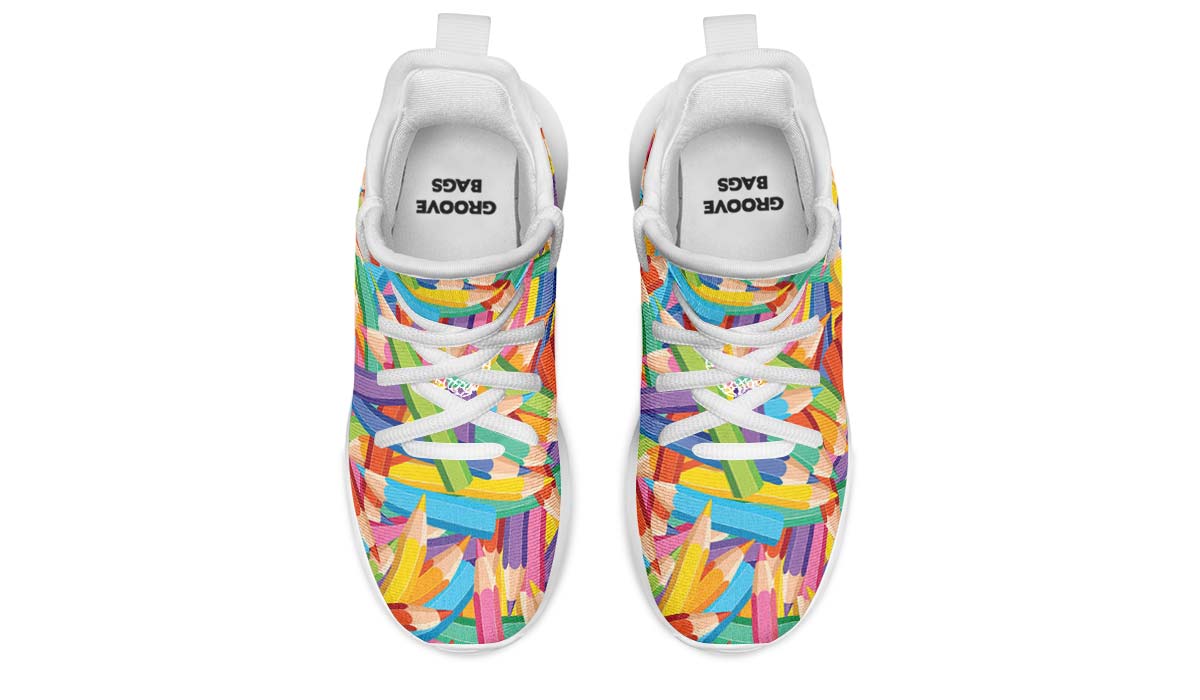 Colorful Pencils Kids Sneakers