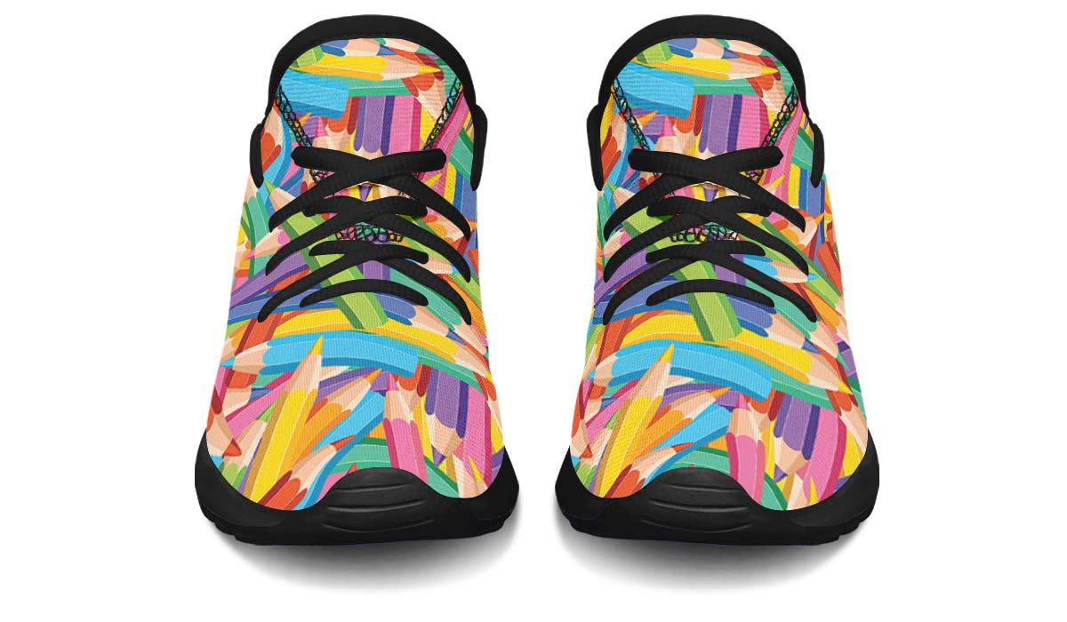Colorful Pencils Kids Sneakers