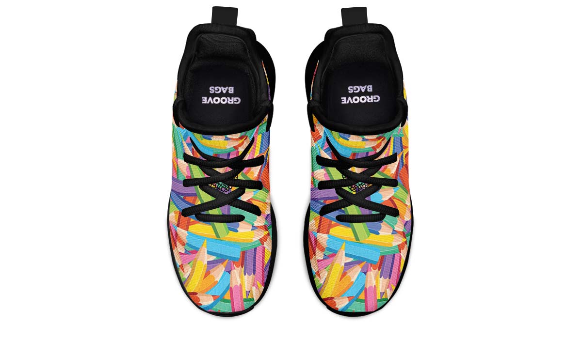 Colorful Pencils Kids Sneakers