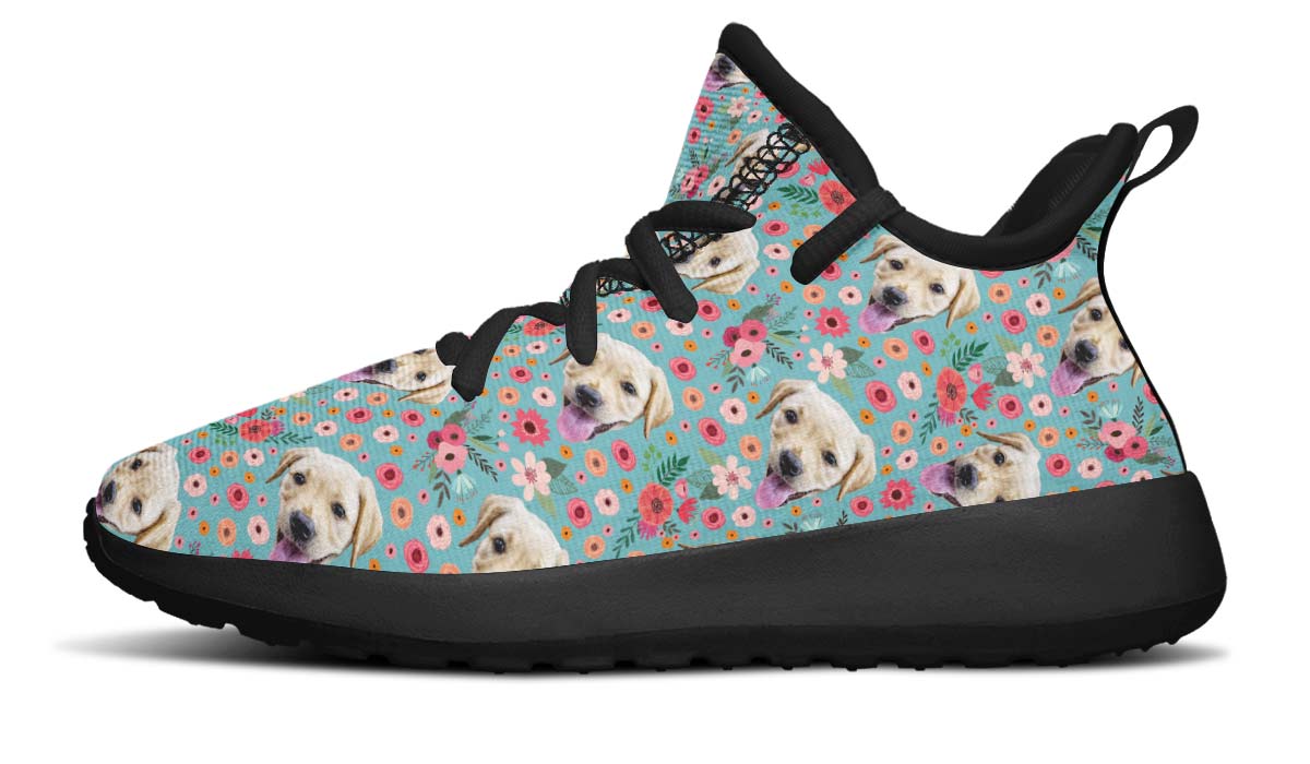 Custom Dog Blue Kids Sneakers