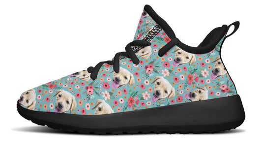Custom Dog Blue Kids Sneakers