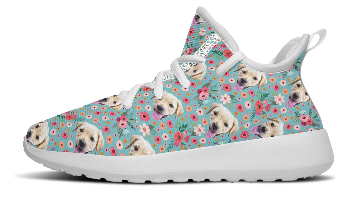 Custom Dog Blue Kids Sneakers