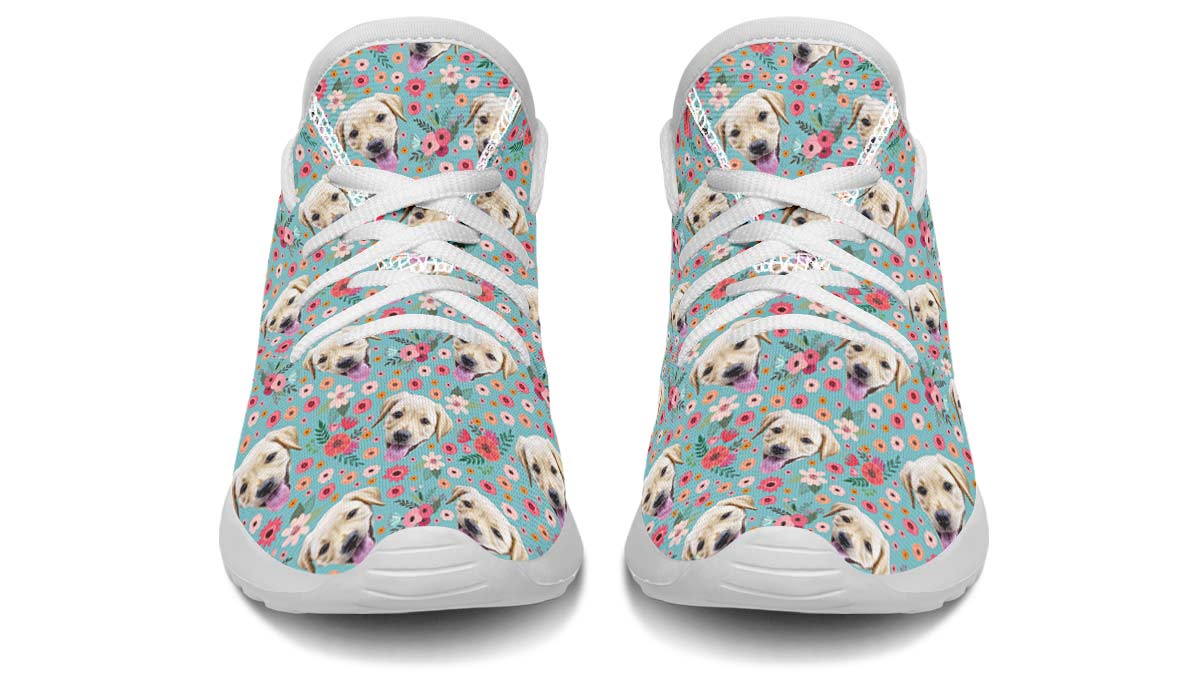 Custom Dog Blue Kids Sneakers