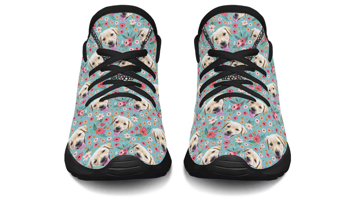 Custom Dog Blue Kids Sneakers