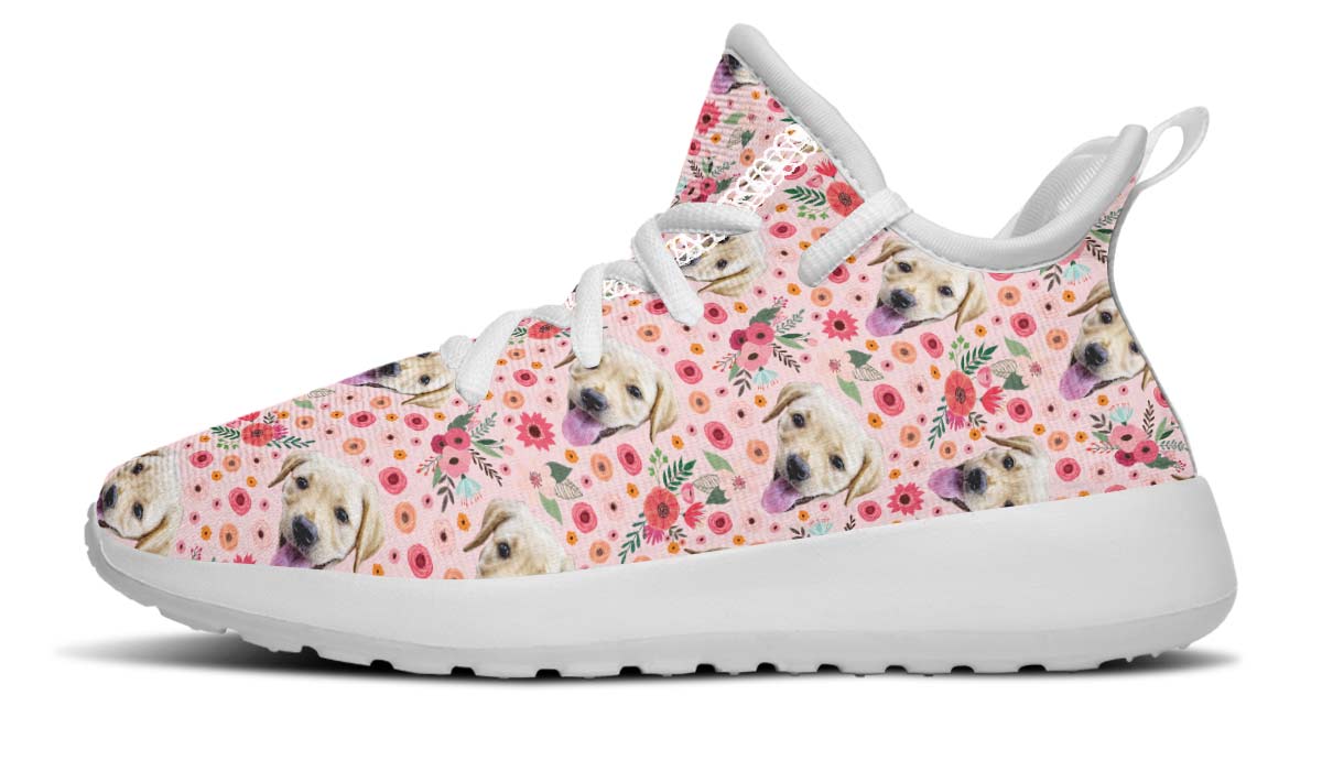 Custom Dog Pink Kids Sneakers