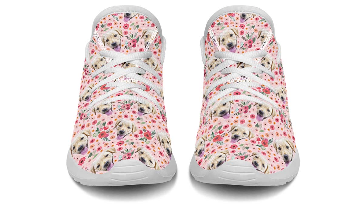 Custom Dog Pink Kids Sneakers