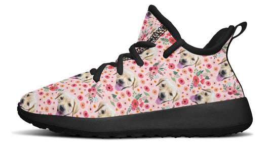 Custom Dog Pink Kids Sneakers
