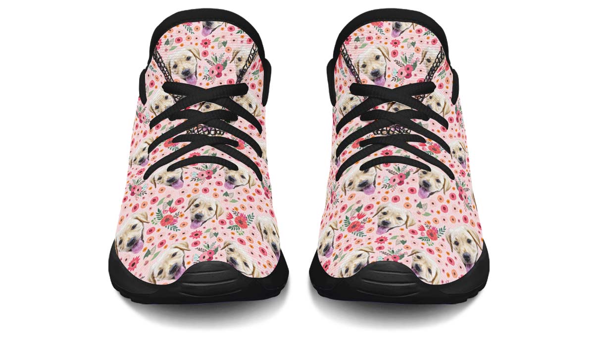 Custom Dog Pink Kids Sneakers