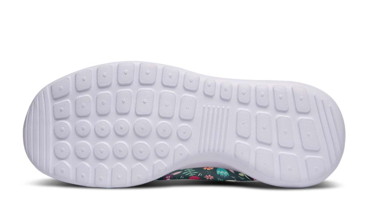 Floral Llama Kids Sneakers