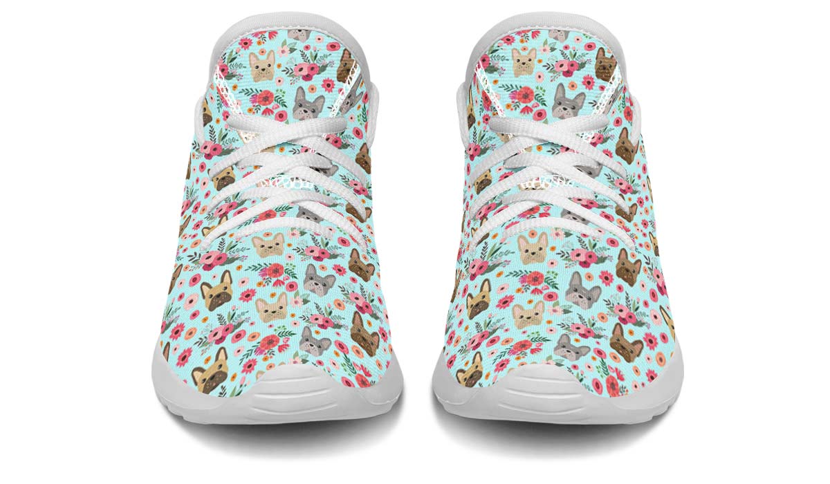 French Bulldog Flower Kids Sneakers