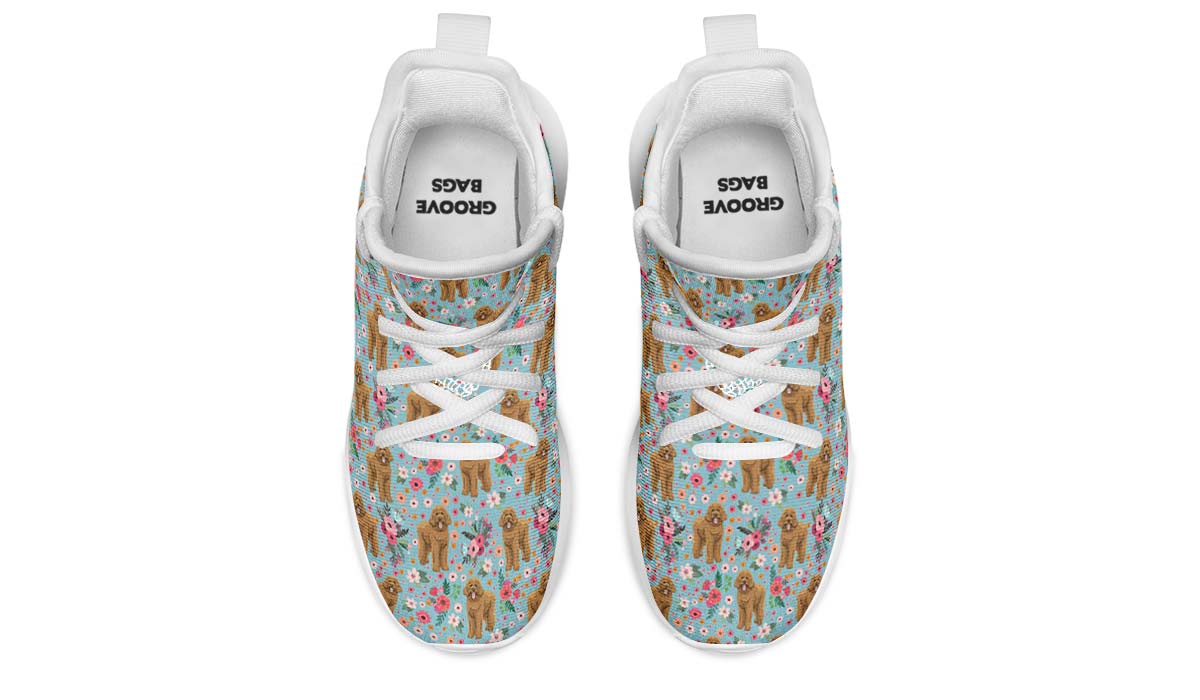 Goldendoodle Flower Kids Sneakers