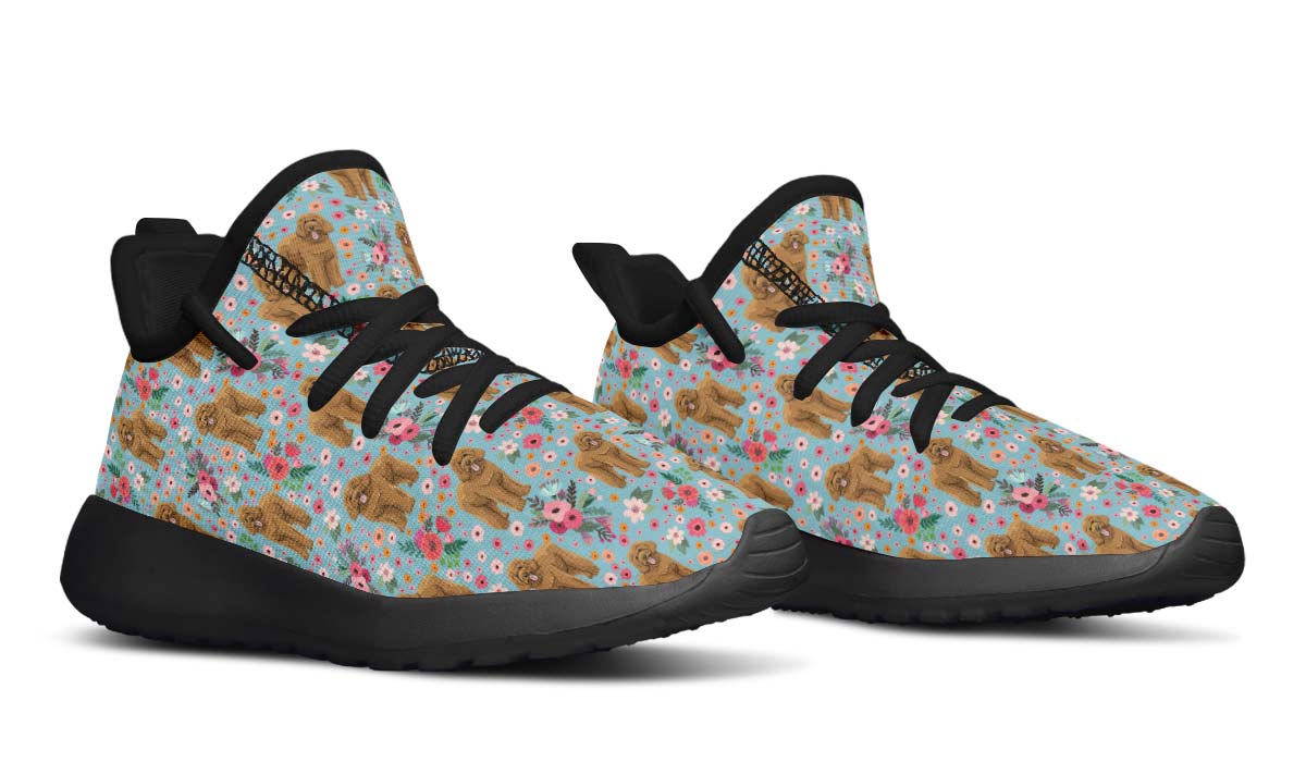Goldendoodle Flower Kids Sneakers