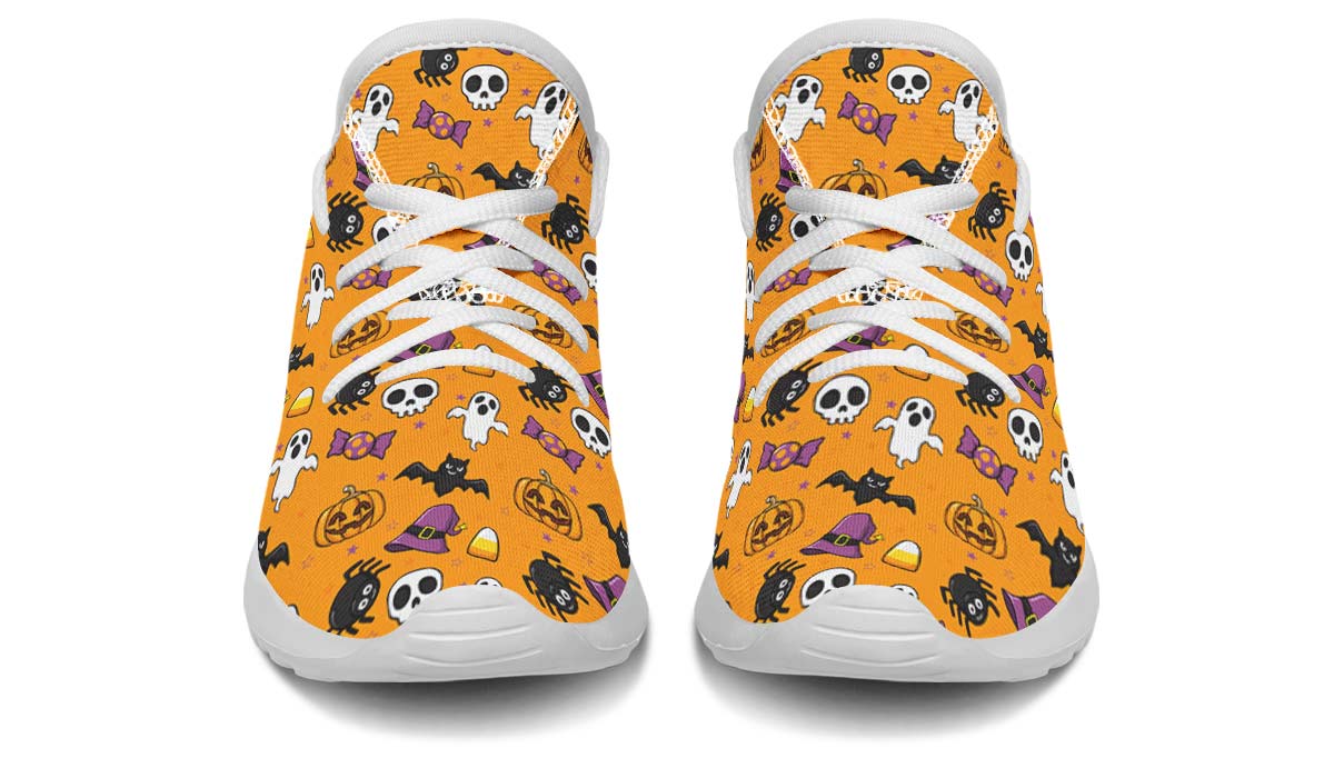 Halloween Pattern Kids Sneakers