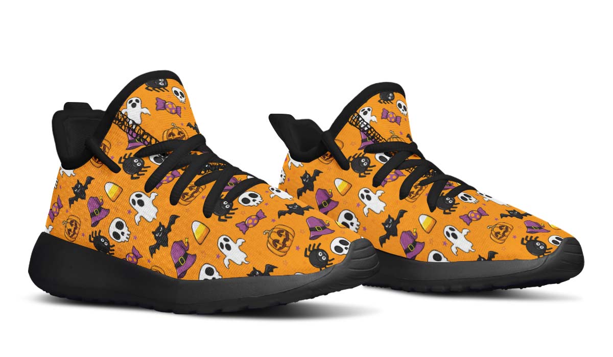 Halloween Pattern Kids Sneakers